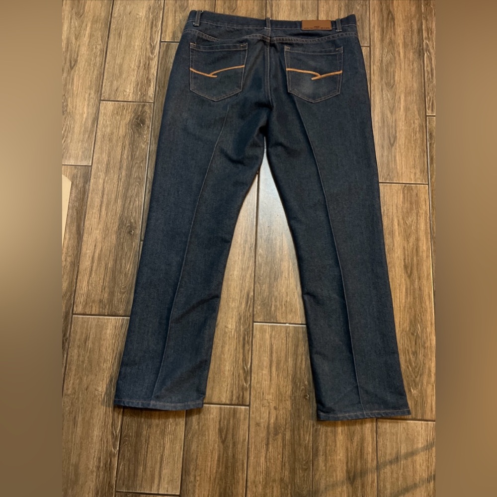 RECYCLED BLUES Mens Slim Blue Jeans Size W38 L32
